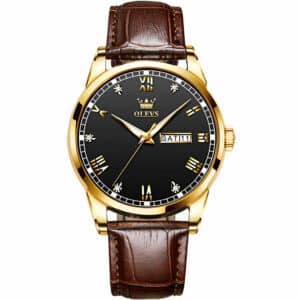 OLEVS Apollo Twin OLM68-BLACK-GOLD-96