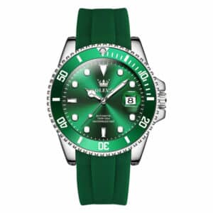 OLEVS Pondo OLM66-GREEN-SILICONE-SILVER-50